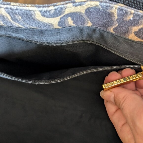 Tory Burch Canvas Leopard Print Ella Tote - Picture 6 of 8